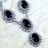 Am 1109c collier parure sautoir 1900 amethyste pourpre bijou achat vente argent 925