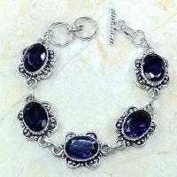 Am 1113a bracelet 1900 belle epoque amethyste violette pourpre bijou achat vente argent 925