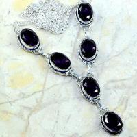 Am 1118a collier parure sautoir 1900 amethyste pourpre bijou achat vente argent 925