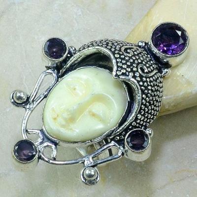 Am 1123a bague t55 bouddha amethyste jade achat vente argent 925