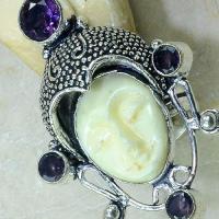 Am 1123c bague t55 bouddha amethyste jade achat vente argent 925