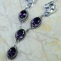 Am 1127c collier parure sautoir 1900 art deco amethyste pourpre bijou achat vente argent 925