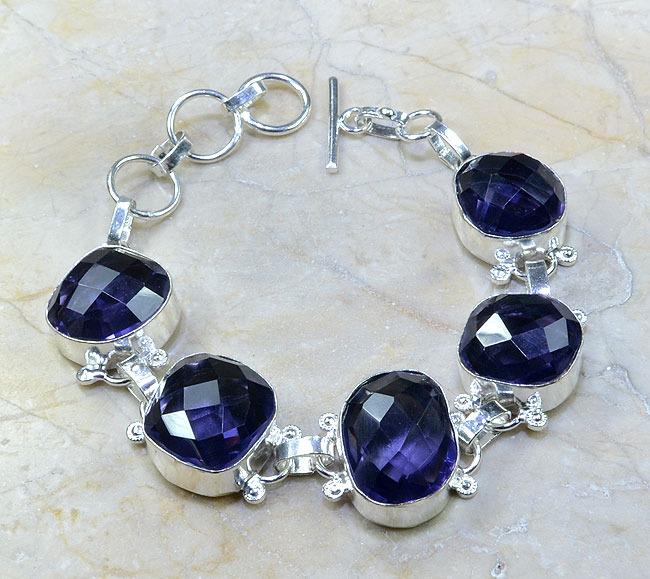 Am 1128d bracelet 1900 belle epoque amethyste violette pourpre bijou achat vente argent 925