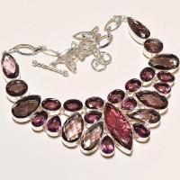 Am 1131a collier parure sautoir 1900 amethyste pourpre bijou achat vente argent 925