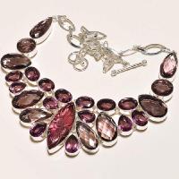 Am 1131d collier parure sautoir 1900 amethyste pourpre bijou achat vente argent 925