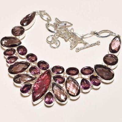 Am 1131c collier parure sautoir 1900 amethyste pourpre bijou achat vente argent 925