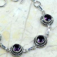 Am 1134b bracelet 1900 belle epoque amethyste violette pourpre bijou achat vente argent 925