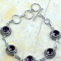 Am 1134c bracelet 1900 belle epoque amethyste violette pourpre bijou achat vente argent 925