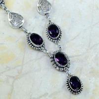 Am 1138c collier parure sautoir 1900 amethyste pourpre toile araignee bijou achat vente argent 925