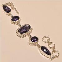 Am 1142a bracelet 1900 belle epoque amethyste violette pourpre bijou achat vente argent 925