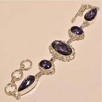 Am 1142d bracelet 1900 belle epoque amethyste violette pourpre bijou achat vente argent 925