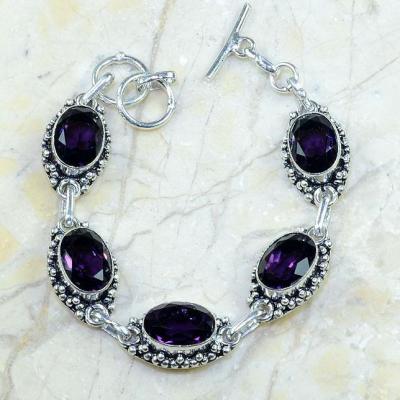 Am 1148c bracelet 1900 belle epoque amethyste violette pourpre bijou achat vente argent 925