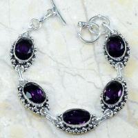 Am 1148d bracelet 1900 belle epoque amethyste violette pourpre bijou achat vente argent 925