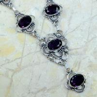 Am 1157b collier parure sautoir 1900 amethyste pourpre bijou achat vente argent 925