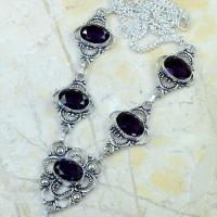 Am 1157c collier parure sautoir 1900 amethyste pourpre bijou achat vente argent 925