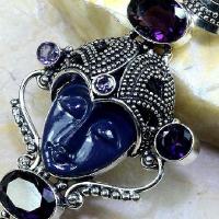 Am 1193b pendant pendentif amethyste jaspe bouddha esoterique gemme achat vente bijou argent 925