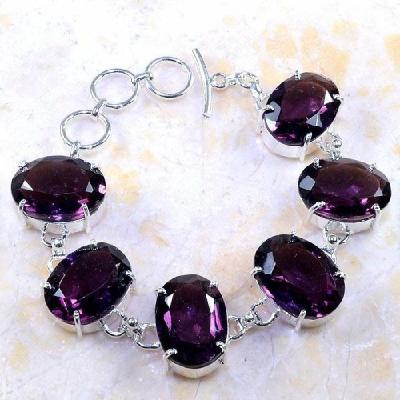 Am 1196b bracelet 1900 belle epoque amethyste violette pourpre bijou achat vente argent 925