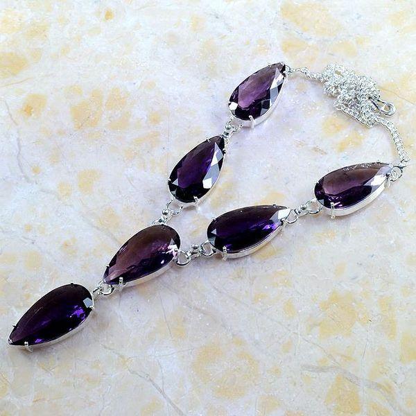Am 1198d collier parure sautoir 1900 peridot amethyste pourpre bijou achat vente