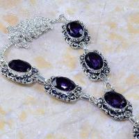 Am 1205c collier parure sautoir 1900 amethyste pourpre bijou achat vente 1