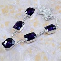 Am 1211a collier parure sautoir 1900 amethyste pourpre bijou achat vente