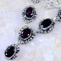 Am 1212b collier parure sautoir 1900 amethyste pourpre bijou achat vente