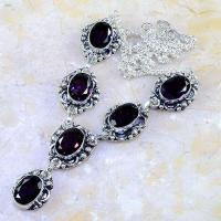 Am 1212d collier parure sautoir 1900 amethyste pourpre bijou achat vente