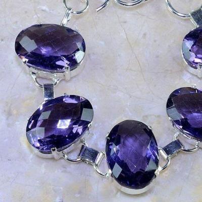 Am 1218b bracelet 1900 belle epoque amethyste violette pourpre bijou achat vente argent 925