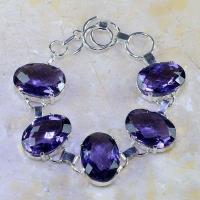 Am 1218d bracelet 1900 belle epoque amethyste violette pourpre bijou achat vente argent 925