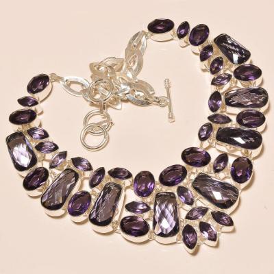 Am 1224b collier parure sautoir 1900 amethyste pourpre bijou achat vente