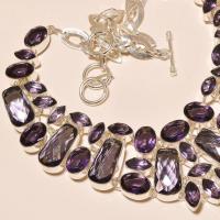 Am 1224c collier parure sautoir 1900 amethyste pourpre bijou achat vente