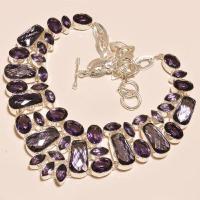 Am 1224d collier parure sautoir 1900 amethyste pourpre bijou achat vente