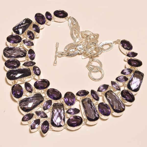 Am 1224d collier parure sautoir 1900 amethyste pourpre bijou achat vente