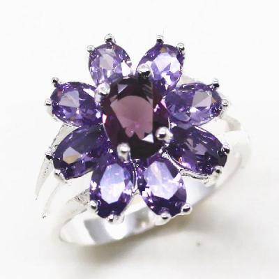 Am 1229a bague t55 fiancailles amethyste pourpre 1900 bijoux achat vente argent 925