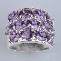 Am 1233b bague t54 fiancailles amethyste pourpre 1900 bijoux achat vente argent 925