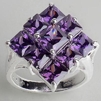 Am 1234a bague t57 fiancailles amethyste pourpre 1900 bijoux achat vente argent 925