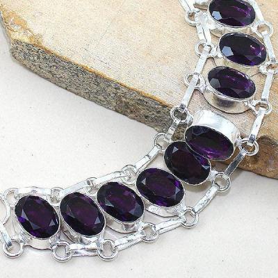 Am 1237b bracelet 1900 belle epoque amethyste violette pourpre bijou achat vente argent 925