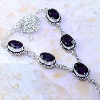 Am 1243c collier parure sautoir 1900 amethyste pourpre bijou achat vente