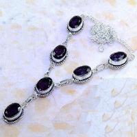 Am 1243d collier parure sautoir 1900 amethyste pourpre bijou achat vente