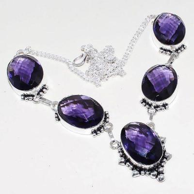 Am 1245a collier parure sautoir 1900 amethyste pourpre bijou achat vente