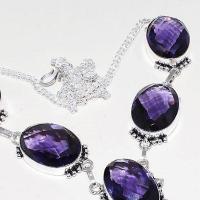 Am 1245c collier parure sautoir 1900 amethyste pourpre bijou achat vente