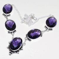 Am 1245d collier parure sautoir 1900 amethyste pourpre bijou achat vente