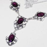 Am 1247b collier parure sautoir 1900 amethyste pourpre bijou achat vente