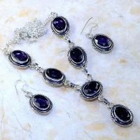 Am 1249a parure collier boucles 1900 amethyste pourpre bijou achat vente