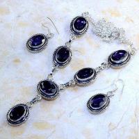 Am 1249d parure collier boucles 1900 amethyste pourpre bijou achat vente