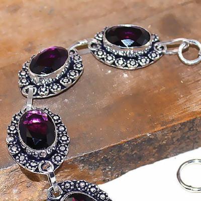 Am 1252b bracelet 1900 belle epoque amethyste violette pourpre bijou achat vente argent 925