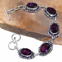 Am 1257b bracelet 1900 belle epoque amethyste violette pourpre bijou achat vente argent 925