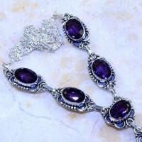 Am 1260c collier parure sautoir 1900 amethyste pourpre bijou achat vente