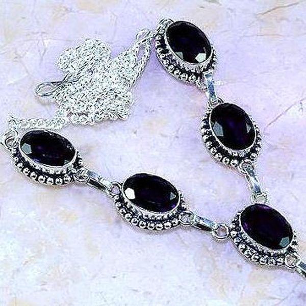 Am 1261c collier parure sautoir 1900 amethyste pourpre bijou achat vente