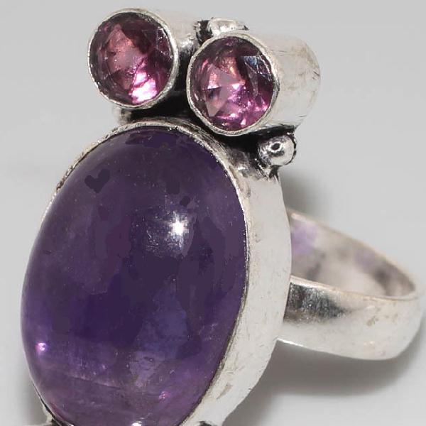 Am 1269b bague medievale amethyste violet 1900 bijoux achat vente argent 925