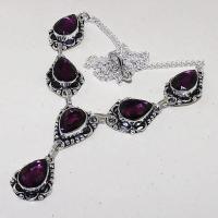 Am 1272d collier parure sautoir 1900 amethyste pourpre bijou achat vente